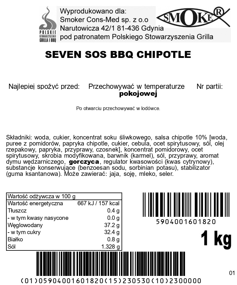 SOS BBQ JABŁKOWY