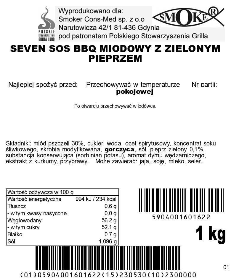 SOS BBQ JABŁKOWY