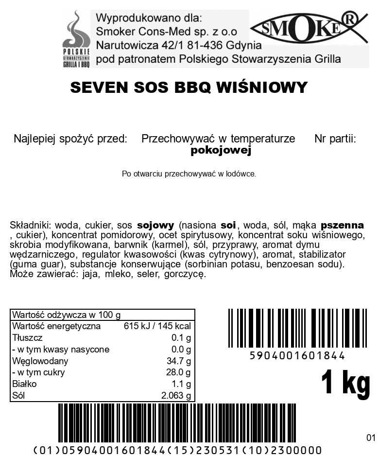 SOS BBQ JABŁKOWY